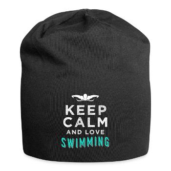 Schwimmen - Jersey-Beanie - Schwarz - Vorne
