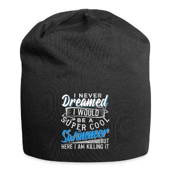 Schwimmen - Jersey-Beanie - Schwarz - Vorne
