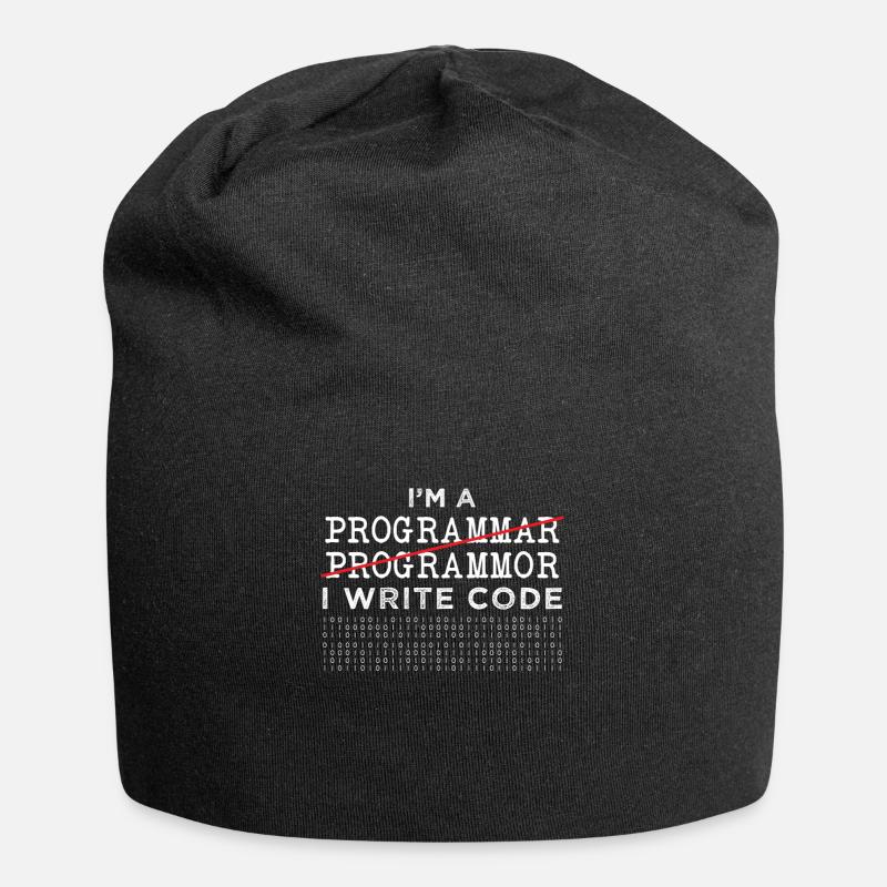 Programmierer - Jersey-Beanie - Schwarz