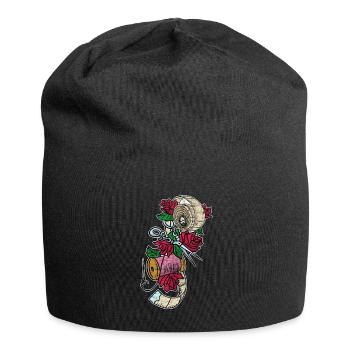 Nähen - Jersey-Beanie - Schwarz - Vorne