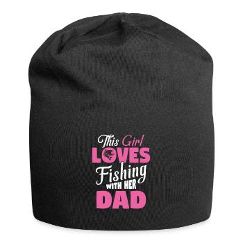 Tochter Angeln Kind Liebe - Jersey-Beanie - Schwarz - Vorne