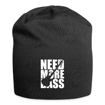 Bass Player Gift NEED MORE BASS ME Bassist Renard - Bonnet en jersey - noir - Devant