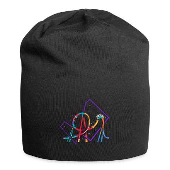 Achterbahn Polygon - Jersey-Beanie - Schwarz - Vorne