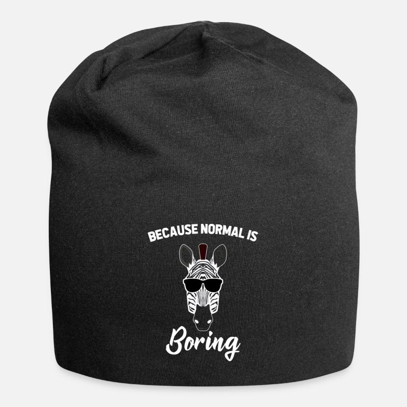 Zèbres zèbres - Bonnet en jersey - noir