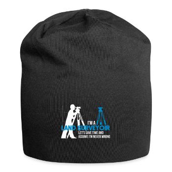 land surveyor - Jersey Beanie - black - Front