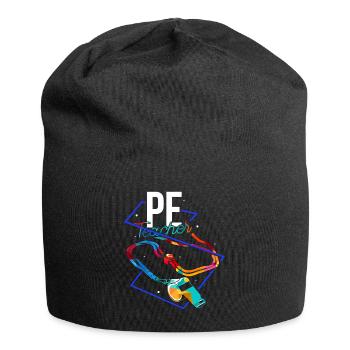 physical education teacher - Jersey Beanie - black - Front