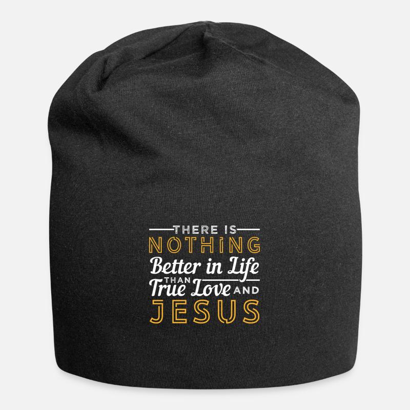 Jésus - Bonnet en jersey - noir