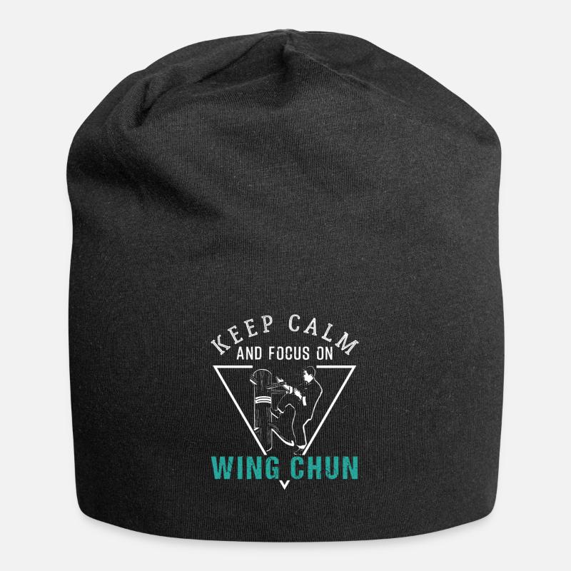 Wing Chun - Bonnet en jersey - noir