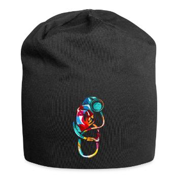 Internistin - Jersey-Beanie - Schwarz - Vorne