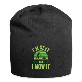 Rasenmähen - Jersey-Beanie - Schwarz - Vorne
