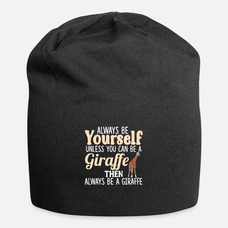 girafe - Bonnet en jersey - noir