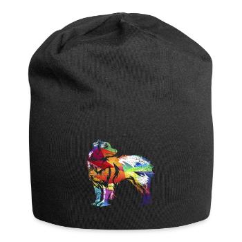 Australian Shepherd - Bonnet en jersey - noir - Devant