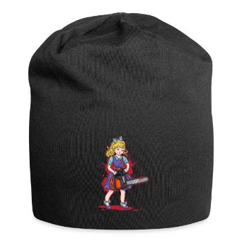 Tronçonneuse fille gothique Pastel Goth Candy Goth - Bonnet en jersey - noir - Devant