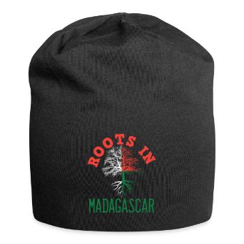 Madagaskar - Jersey-Beanie - Schwarz - Vorne