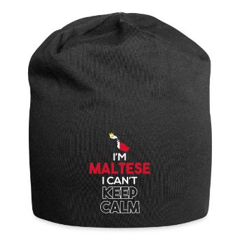 Malta - Jersey-Beanie - Schwarz - Vorne