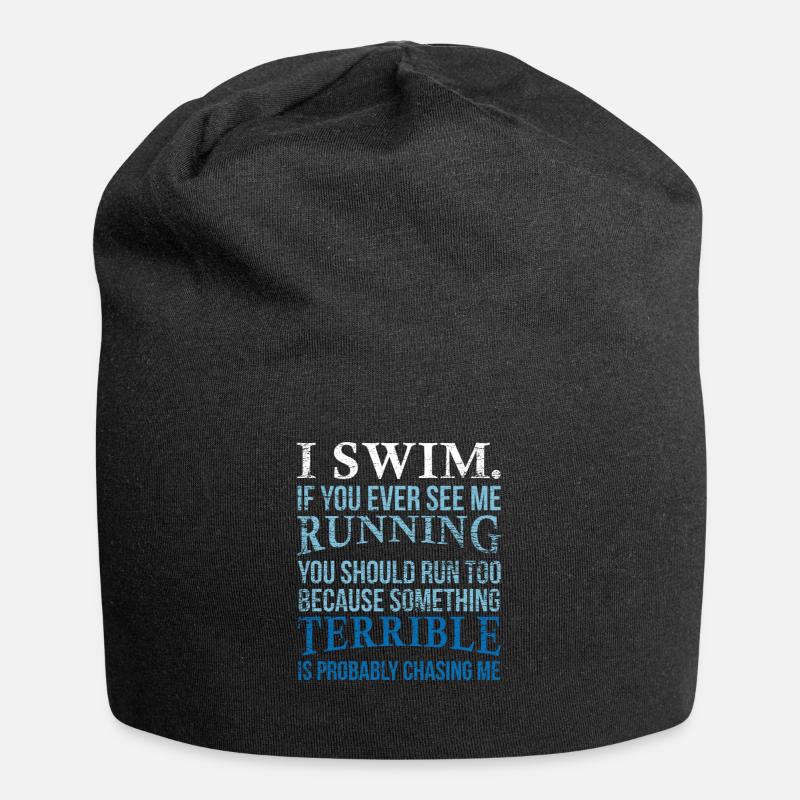 Schwimmen - Jersey-Beanie - Schwarz