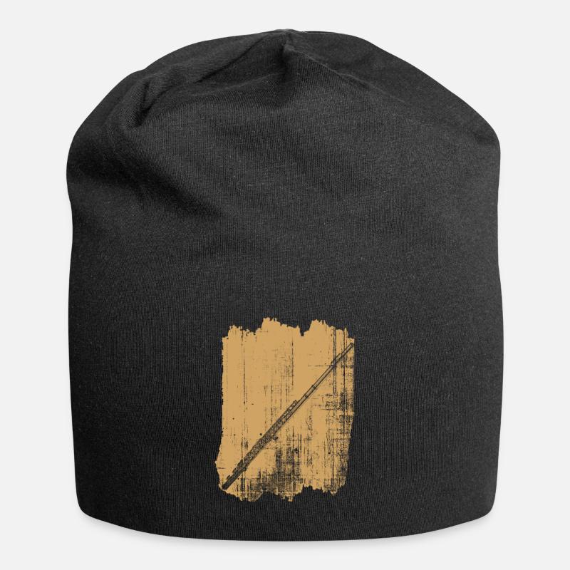 querflöte - Jersey-Beanie - Schwarz