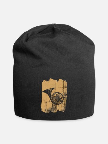 waldhorn - Jersey-Beanie - Schwarz