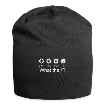 appareil photo - Bonnet en jersey - noir - Devant