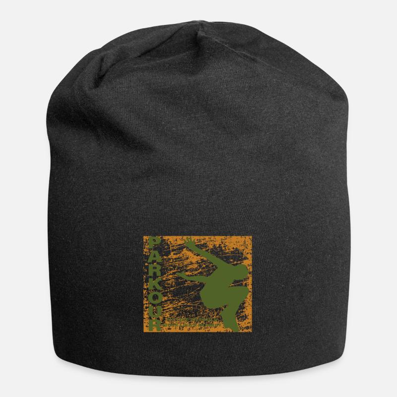 Parkour Gift - Jersey Beanie - black