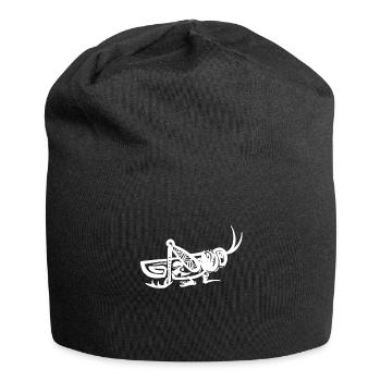 Heuschrecke - Jersey-Beanie - Schwarz - Vorne