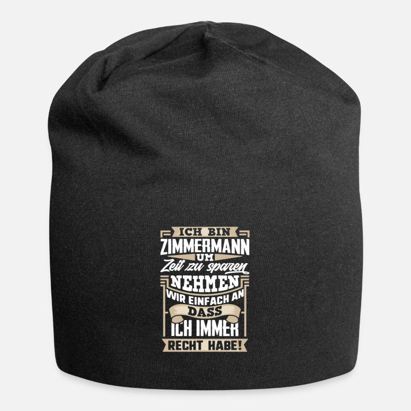 Zimmermann - Jersey-Beanie - Schwarz