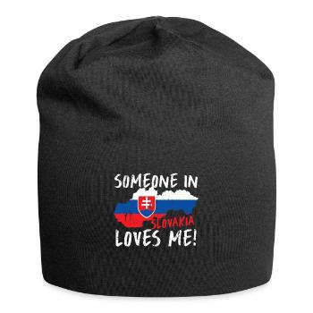 Slowakei - Jersey-Beanie - Schwarz - Vorne