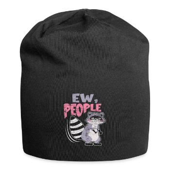 Waschbär Menschen - Jersey-Beanie - Schwarz - Vorne