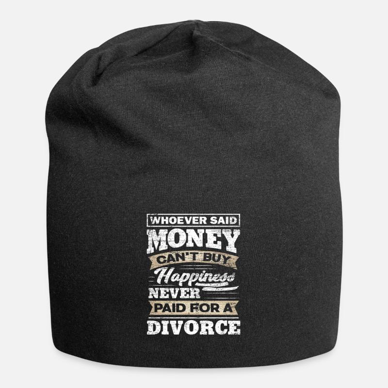 Scheidung Geld - Jersey-Beanie - Schwarz