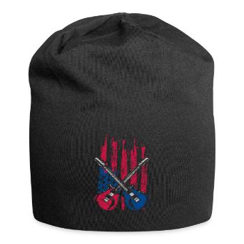 Guitare USA - Bonnet en jersey - noir - Devant