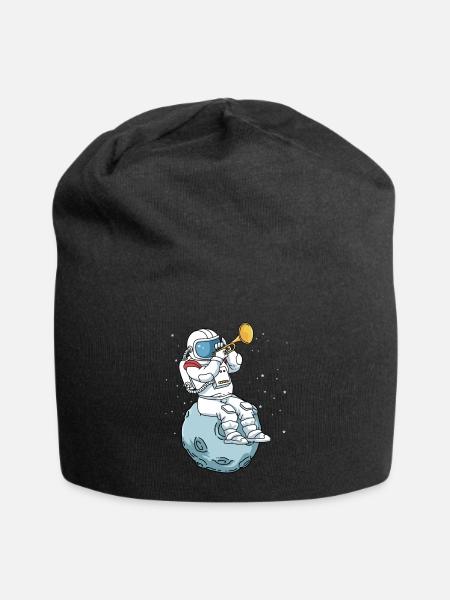 Trompette chemise enfants groupe d'astronautes musique jazz - Bonnet en jersey - noir