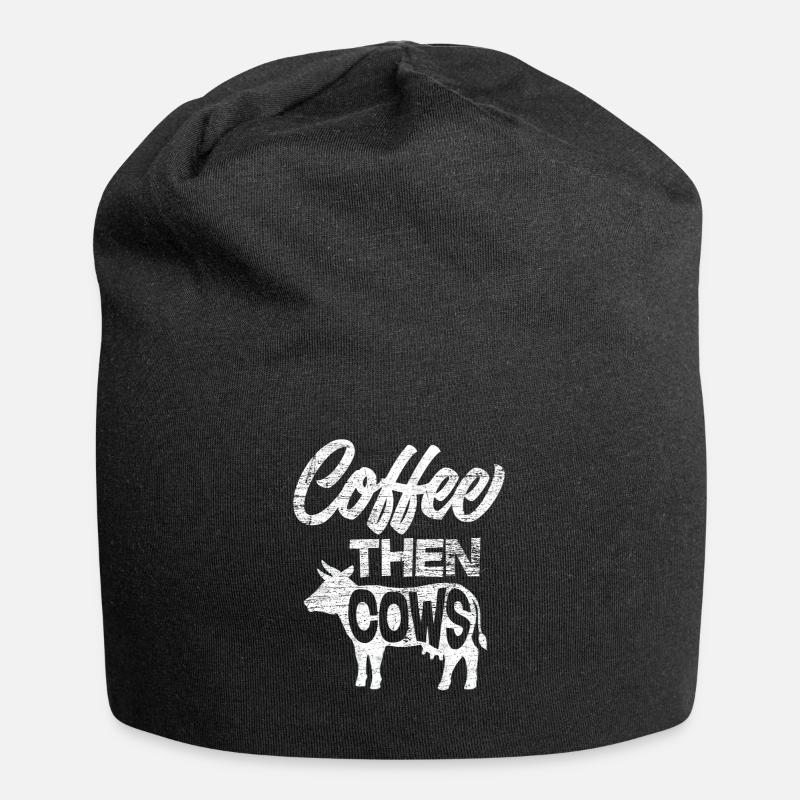 vache - Bonnet en jersey - noir