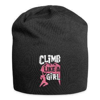 Climbing girl - Jersey Beanie - black - Front