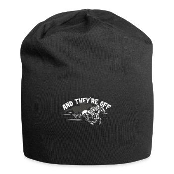 Courses hippiques - Bonnet en jersey - noir - Devant