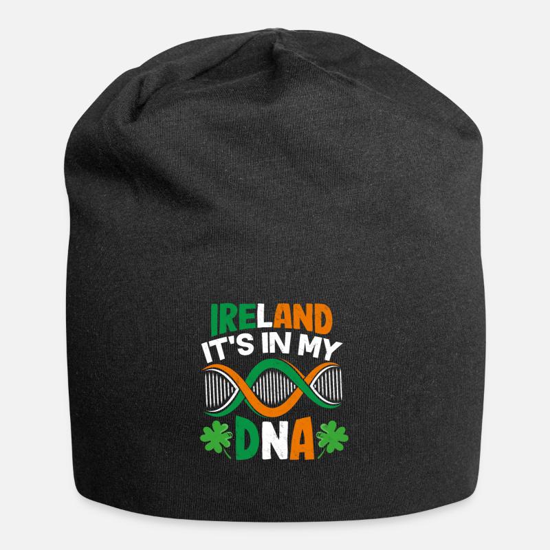 Irlande - Bonnet en jersey - noir