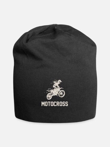 Moto-Cross - Jersey-Beanie - Schwarz
