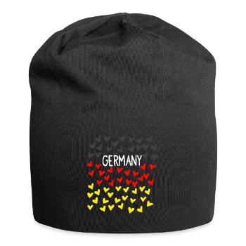 fussball fussball deutschland fussballmannschaft - Jersey-Beanie - Schwarz - Vorne