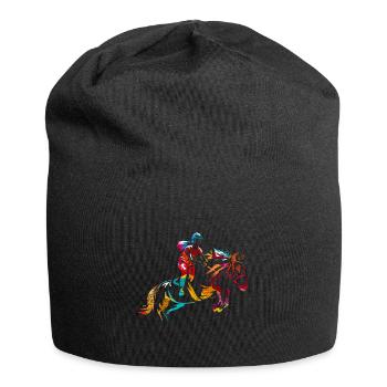 Show jumping gift - Jersey Beanie - black - Front