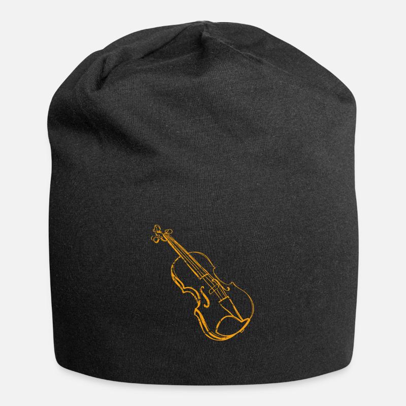 Violine - Jersey-Beanie - Schwarz