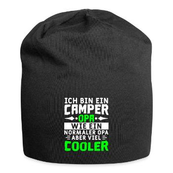 Ich bin ein Camper Opa - Jersey-Beanie - Schwarz - Vorne