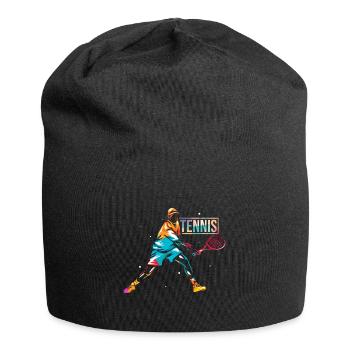 Tennis Sport Gift - Jersey Beanie - black - Front