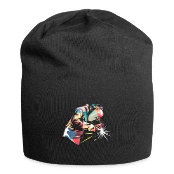 Schweißer-Schweißen - Jersey-Beanie - Schwarz - Vorne