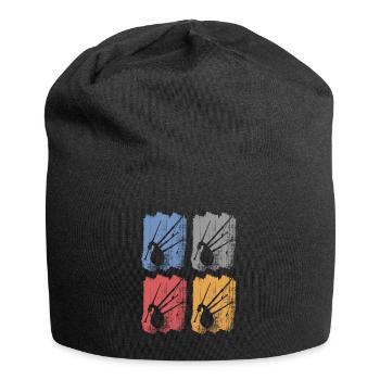 Dudelsack - Jersey-Beanie - Schwarz - Vorne