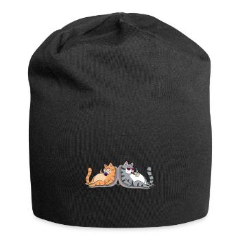 Baby cat future stoner cat joint smoker rib - Jersey Beanie - black - Front