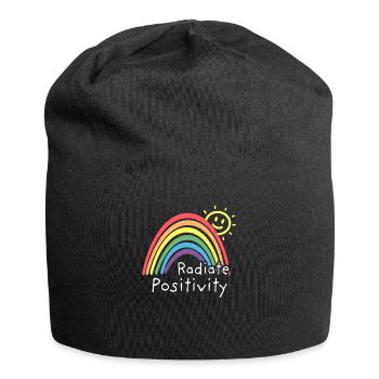 T&D Radiate Positivity Cute Rainbow - Jersey Beanie - black - Front