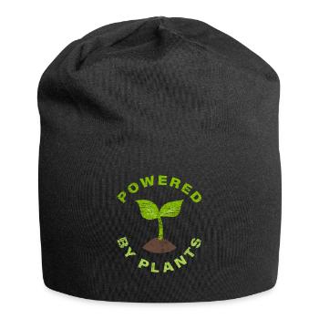 Végétaliens santé - Bonnet en jersey - noir - Devant