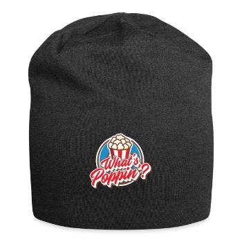 Popcorn - Jersey Beanie - charcoal grey - Front
