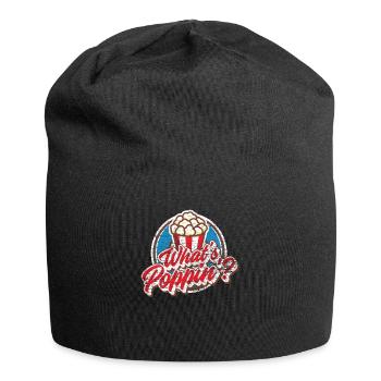 Popcorn bags - Jersey Beanie - black - Front