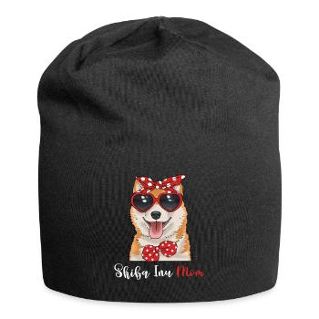 Shiba Inu Shirt Women Mother Dog Shirt Shiba Inu - Jersey Beanie - black - Front