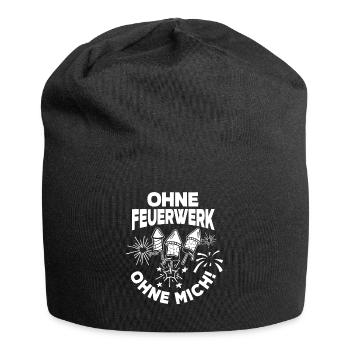Pyrotechnik Feuerwerk Rakete Feuerwerker - Jersey-Beanie - Schwarz - Vorne